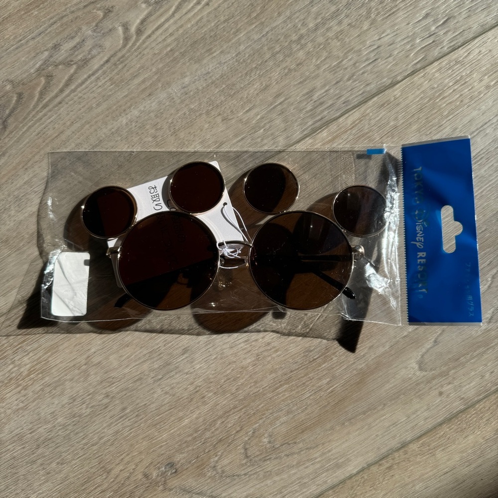 TOKYO DISNEYLAND DISNEY RESORT SUNGLASSES BROWN GOLD